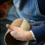 Kerstin Gren in her studio 2018